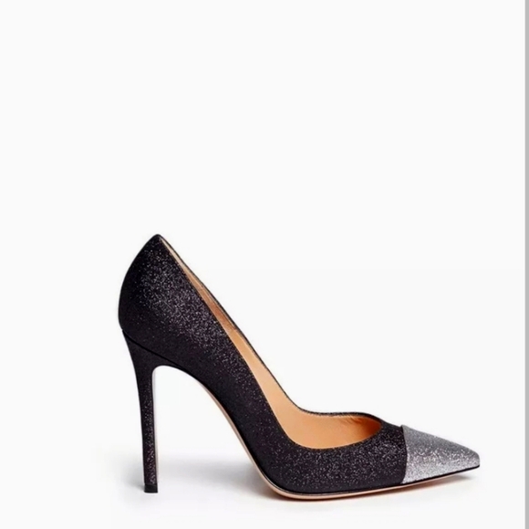 Gianvito Rossi Allie Metallic Glitter Pumps SZ 40 /10 US